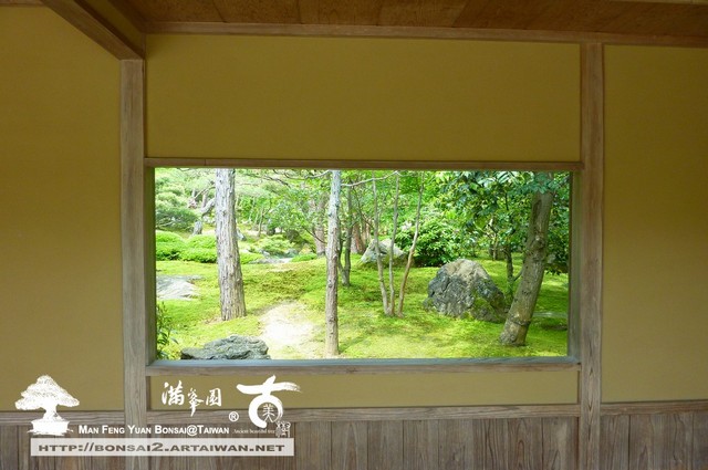 古美樹滿峯園日本庭園窗景之美
